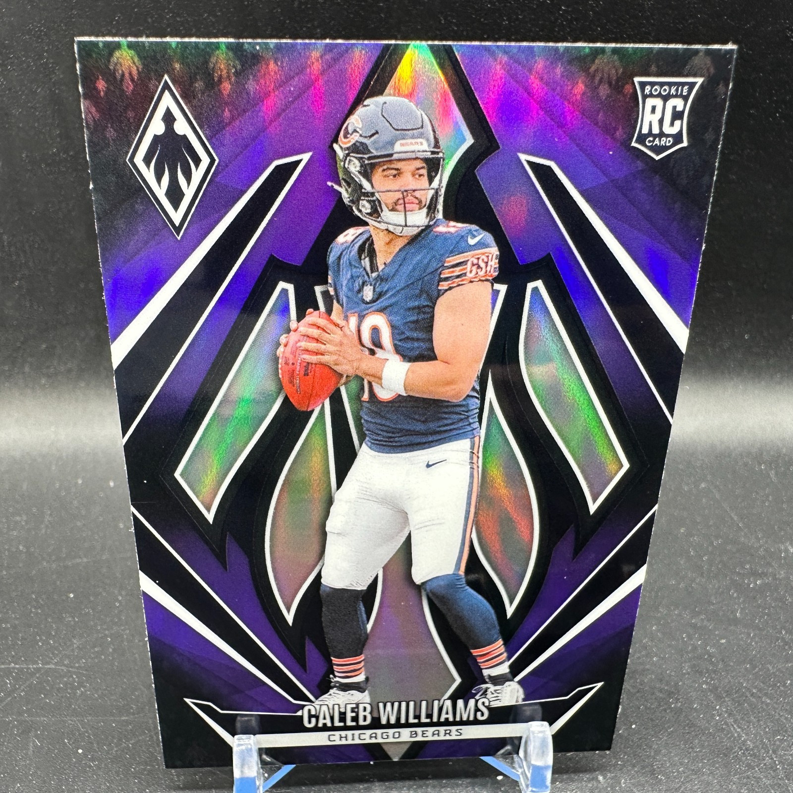 Caleb Williams Rookie Purple Fade 2024 Panini Phoenix #151 Chicago Bears