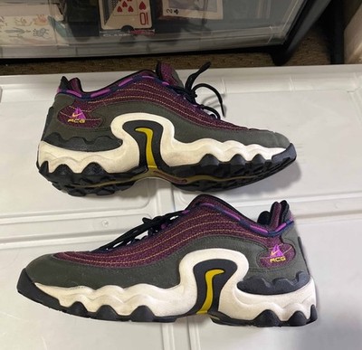 Nike ACG Air Skarn CD2189-300 Sequoia Vivid Purple Bright Citron Hiking Sz 9