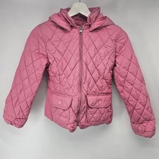 Girls Gap Pink Puffer Jacket Size L