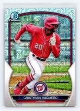 2023 Bowman Chrome Mojo Refractor #BCP-54 Cristhian Vaquero Nationals