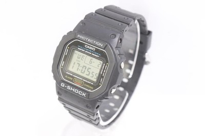 Used CASIO Men's Watch G-SHOCK Black Logo DW-5600E-1