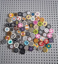 Lego Tile Tile Round Sticked Printed Bundle 70 Pieces 4150 14769 P24