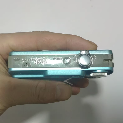 Sony Cyber-shot DSC-W55 Digital Camera - 7.2MP, 3x Zoom (Blue