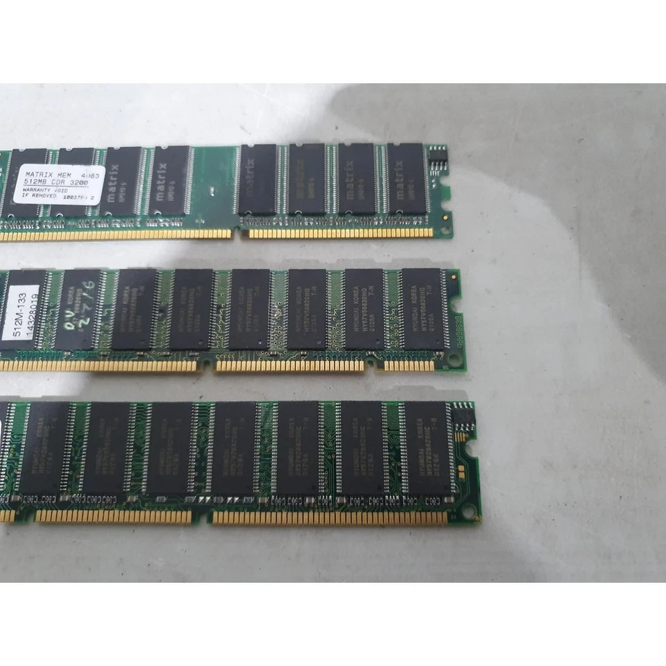 (Lot of 3) Various Brands DDR512PC3200 512MB & 256MB DIMM DDR RAM Memory Module - Image 4 of 4