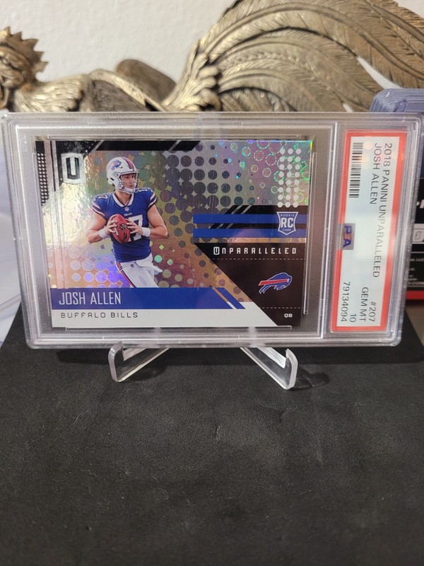 Josh Allen 2018 Panini Unparalleled #207 Rookie 💎 PSA 10  💎 RC BILLS LOW POP 