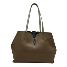 FURLA Sophia/Primula BATUPRS Beige White Navy Leather Tote Bag