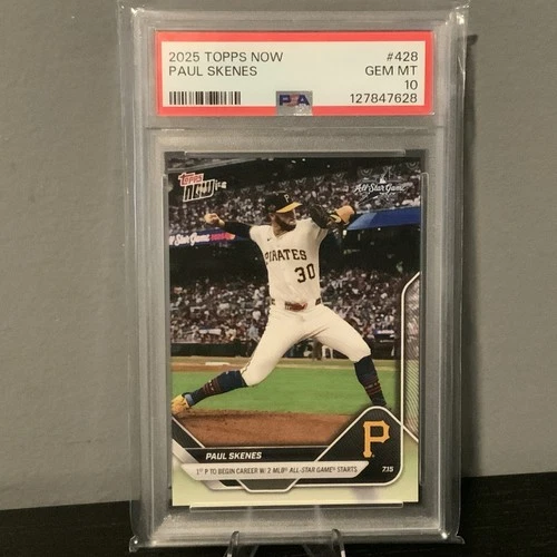 2025 MLB Topps Now PAUL SKENES #428 PSA 10