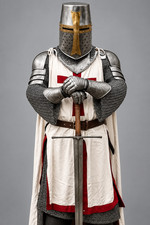 Medieval Knight Templar Armor Suit - Crusader Combat Full Body Armor Suit