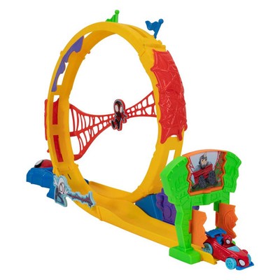 Jazwares spinnenartige Super-Loop-Rennstrecke aus Metall