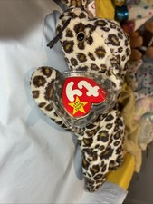 RARE Ty Beanie Baby Freckles the Leopard 1996 Retired with Multiple Tag Errors