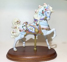 1998 LENOX RAINBOW Carousel Horse Bisque Porc...