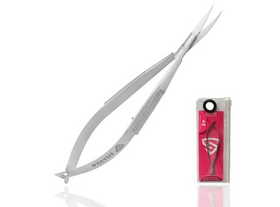 Cuticle Scissors Extra Fine Curved Eyebrow Scissors, Professional Ultra Sharp...