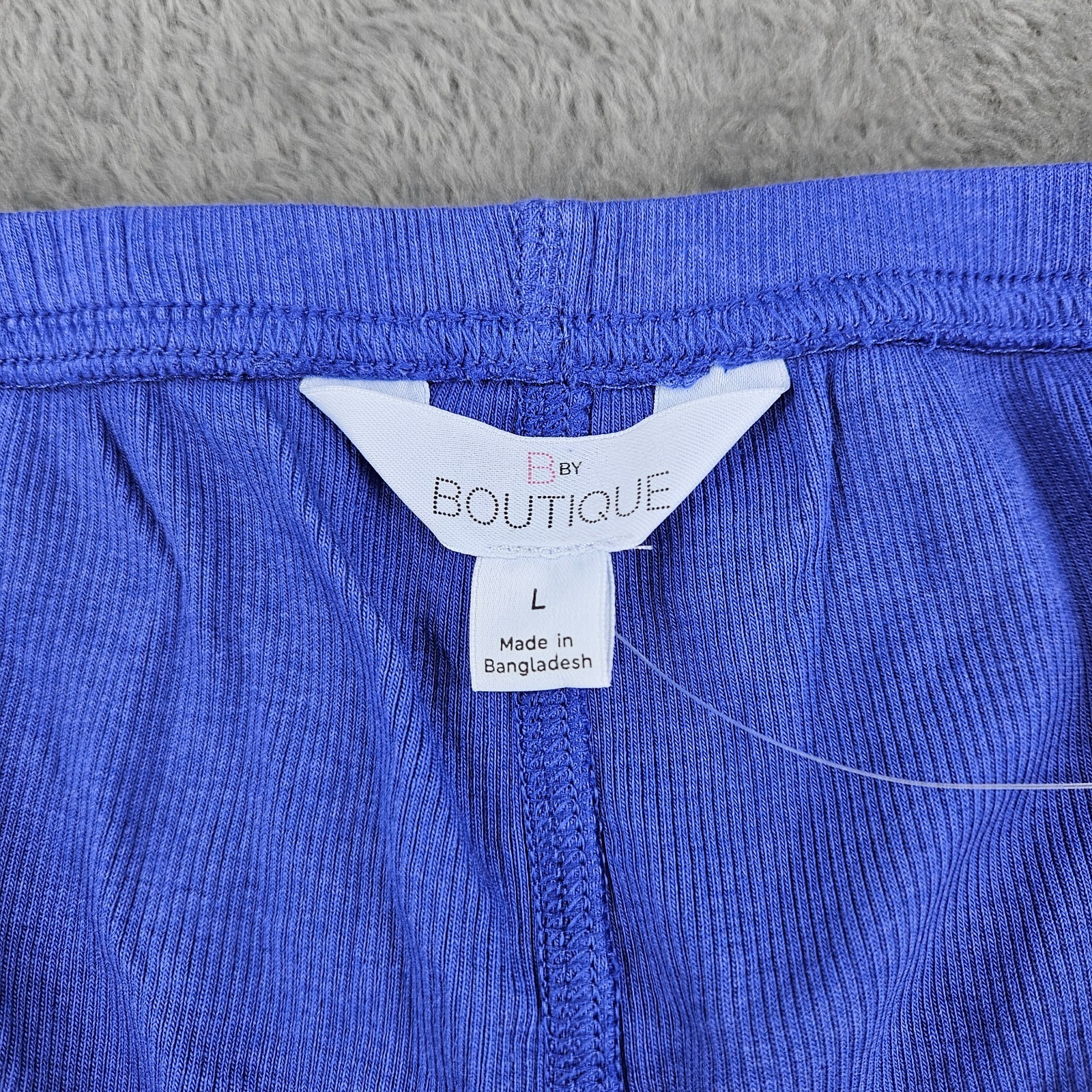 M&S B By Boutique Womens Pyjama Shorts UK Large 35.5 Waist Ultraviolet Ribbed image 6