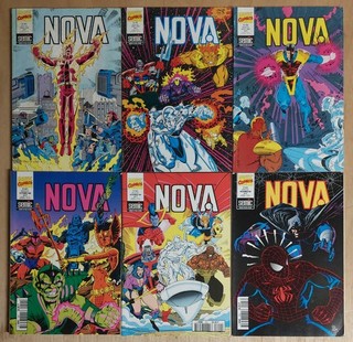 Marvel comics Nova 6 volumes N°194 195 199 201 302 203 édition Semic 1994