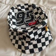 Tokyo Disney Resort Cars Lightning McQueen Embroidery Cap Hat Japan Used