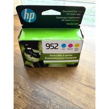 Genuine HP 952 Ink Cartridges 3-Pack Cyan Magenta Yellow OEM Original