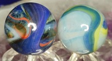 .73"-.68" JABO/D.A.S. MARBLES LOT AV. SWIRL TOYS NM /-