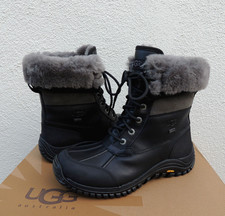 UGG ADIRONDACK II BLACK eVENT WATERPROOF SHEEPWOOL BOOTS, WOMEN US 6/ EUR 37 NEW