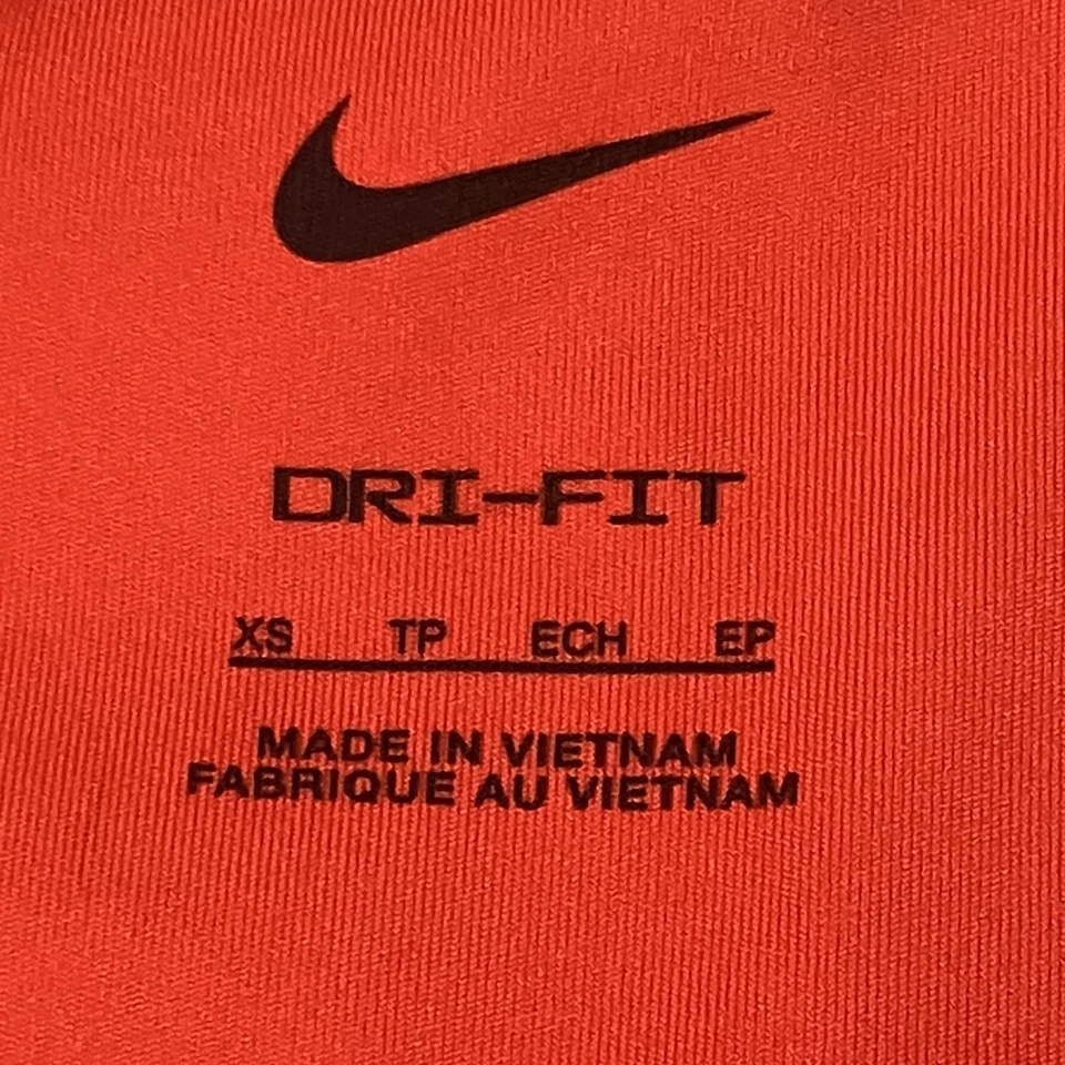 Nike Logo Women's Vibrant Red Athletic Yoga Running Athleisure Leggings Size XS - Image 4 of 4