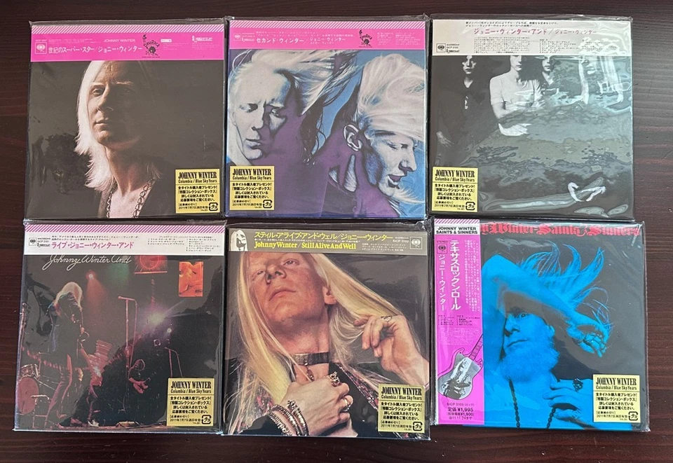 JOHNNY WINTER Mini LP CD 12 titles Promo Box Set Limited Edition Japan CD Lot 12 — 第 4/4 张图片