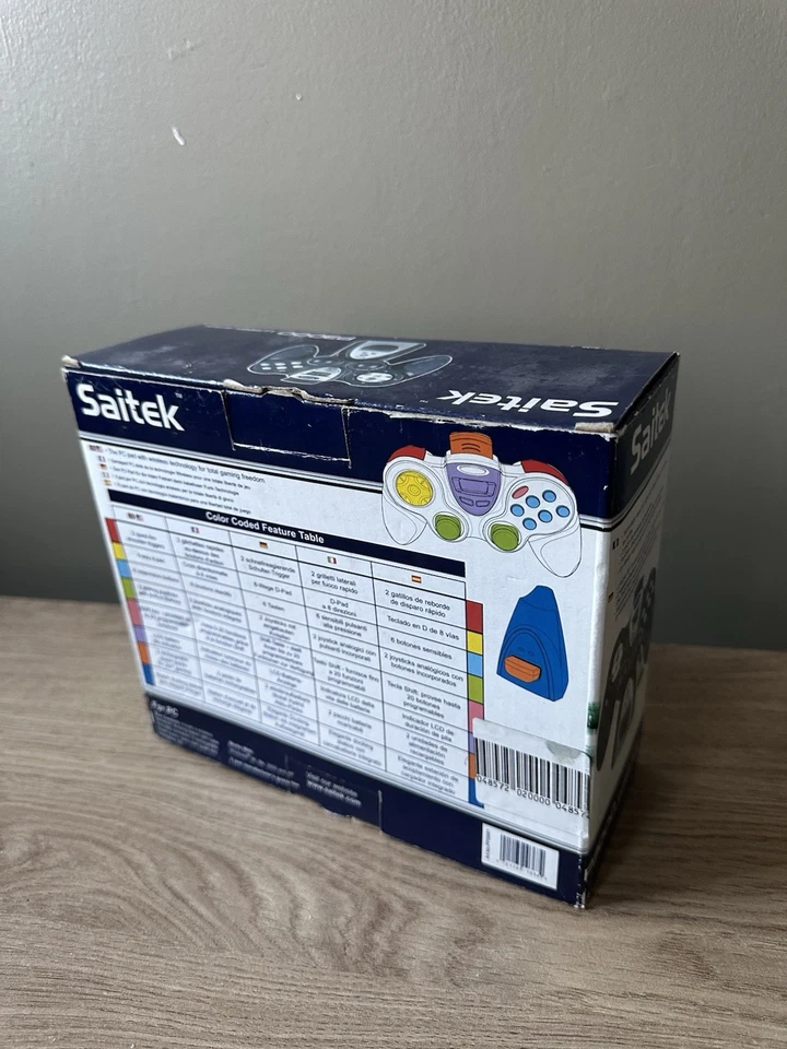 Saitek P3000 Black Wireless PC Gamepad Controller USB LCD Display Retro Vintage - Image 2 of 3