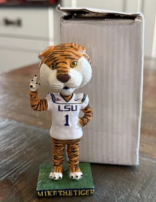 MIKE the TIGER Louisiana State LSU Tigers Mini Mascot 4” Bobblehead NIB! - Image 1 of 2