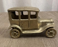 Vtg Collectible Brass Ford Model T Car Automobile - Model Car