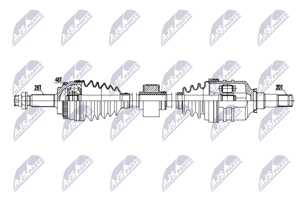 NTY NPW-TY-224 Antriebswelle Vorne Rechts FüR Toyota-image