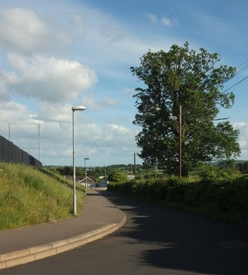 Foto 6x4 Straße am Sandy Park Sandy Gate \/SX9691 bietet Zugang zur E c2017