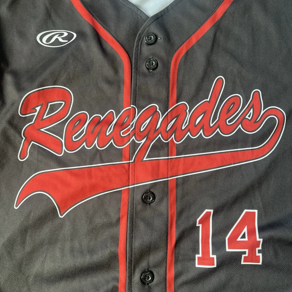 Camiseta de béisbol Renegades Rawlings #14 WHC Maryland Flag XL Kelley Foto 4 de 4