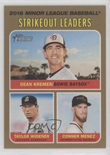 2019 Heritage Minor League Edition Gold 9/15 Taylor Widener Conner Menez 0b0