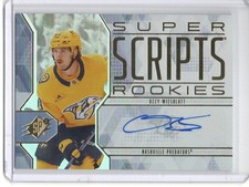 2025-26 Upper Deck SPx Super Scripts Rookies Auto Ozzy Wiesblatt SSR-OW