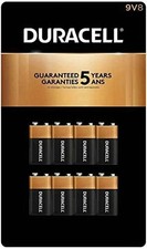 Duracell - CopperTop 9V Alkaline Batteries - long lasting, all-purpose 9 Volt...