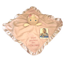 Kids Preferred THANK GOODNESS FOR LITTLE GIRLS Pink Security Blanket LNWT 2014
