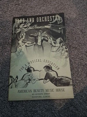Vintage Band Orchestra Instruments Catalog Chicagoan La Reine Winterhoff New Era