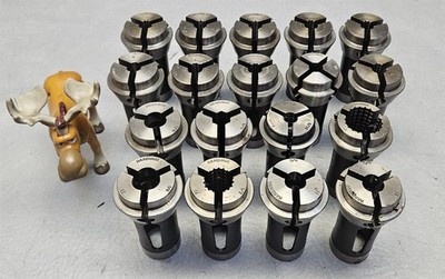 Hardinge / Buck 11C Collets 1/4'', 5/16'', 7/16'', 3/8'', 3/4'', 1/2'' Lot of 18