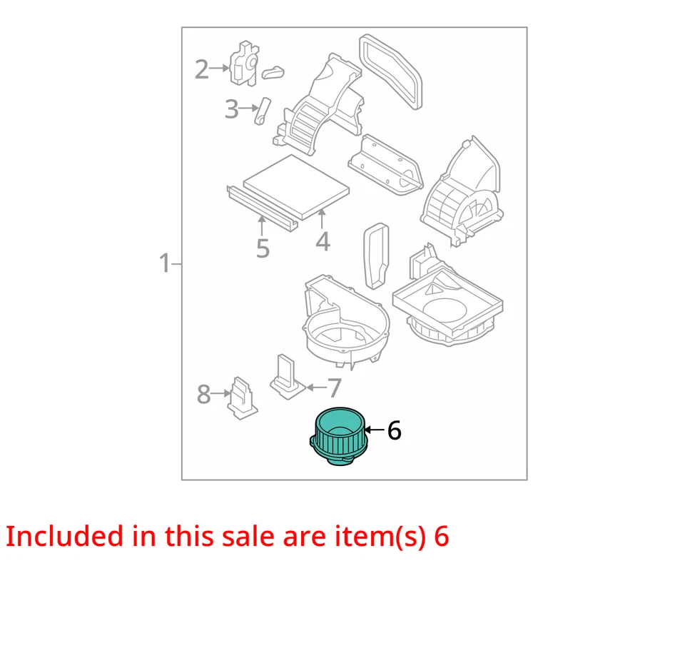 Hyundai Elantra 2009 calentador aire acondicionado motor fabricante de equipos originales 72 k millas - LKQ405536224 Foto 4 de 4