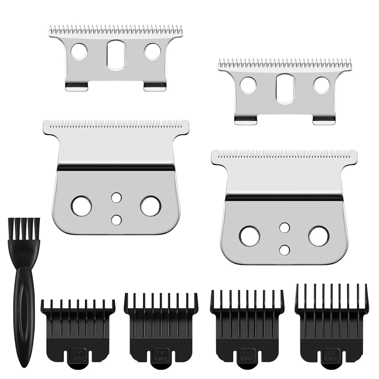 Andis 2 Pack T Blade for T Outliner & GTX Trimmer - Replacement Sliver Steel Bla