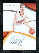 2014-15 Panini Immaculate Rookie Jersey Number 4/10 Zoran Dragic #139 Auto 00e2