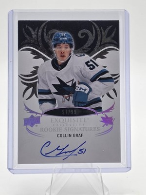 2024-25 Upper Deck Ice Exquisite Collection Rookies Collin Graf #ERS-GR 97/99