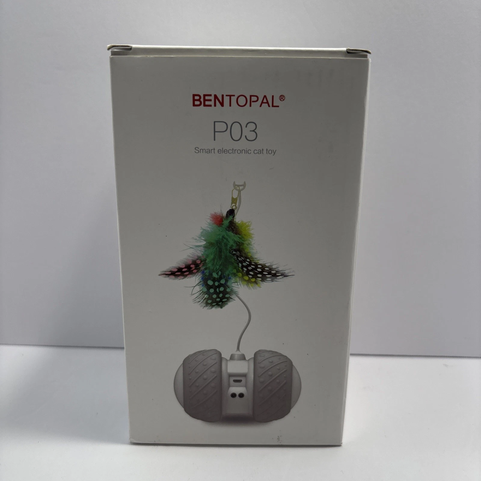 BENTOPAL P03 Yvelife Interactive Electric Cat Toy *GRAY/WHITE*