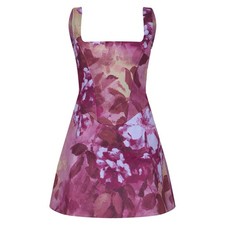 PrettyLittleThing Dress Purple Mauve Abstract Mini Floral NEW WITH TAGS Size 6