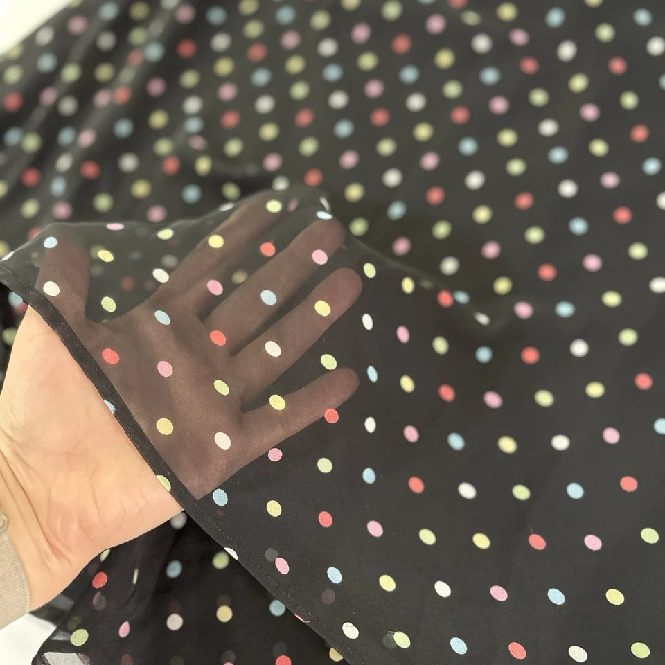 Falda George Midi Para Mujer L L L Lunares Capricho Artístico Romántico Y2K Boho Fluido Foto 4 de 4