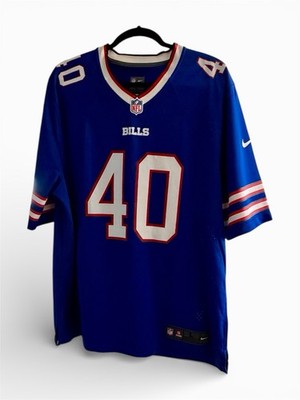 Buffalo Bills Von Miller Blue White Red Men's Size Large Football Jersey