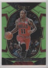 2022-23 Panini Select Concourse Neon Green Prizm 62/75 DeMar DeRozan #5 hs9
