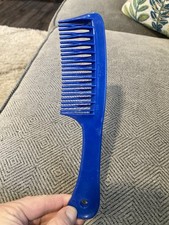 Vintage Blue Stylex Hair Pick Comb Detangling Comb Made In USA