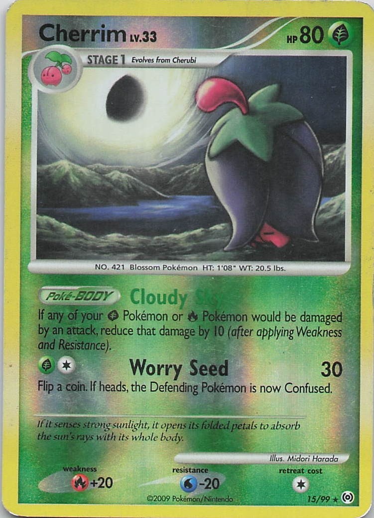 Pokemon Cherrim Reverse Holo Platinum Arceus 15/99