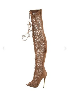 TOM FORD Lace-Up Over The Knee Boots SZ 38 = US 7.5 - 8 - NWOB