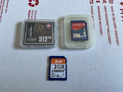 Lot of 3 SD card - Kingston/Sandisk/Lexar