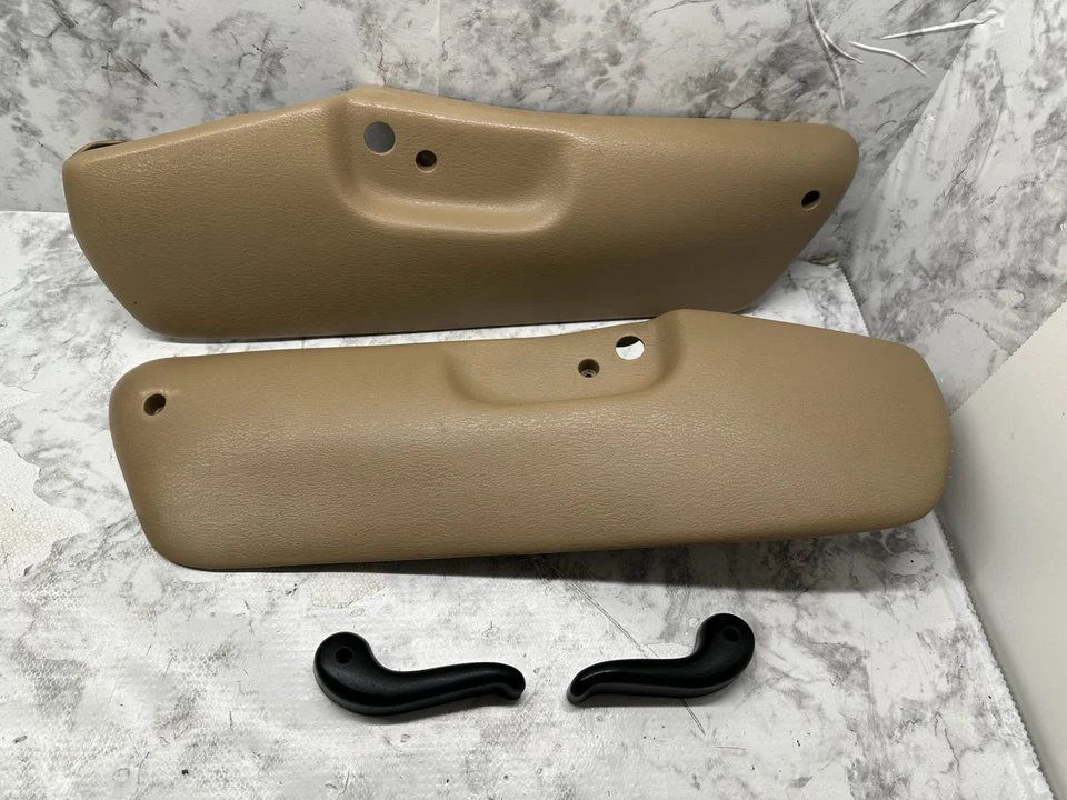 1995-2001 Dodge Ram 1500 Manual Front Seat Trim Molding Left & Right Set Brown - Image 2 of 4